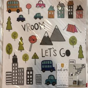 Target/BP Cityscape & Cars Wall Decal